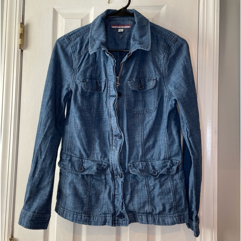 Tommy Hilfiger Jean Jacket Full Zip‎ Lightweight Small
